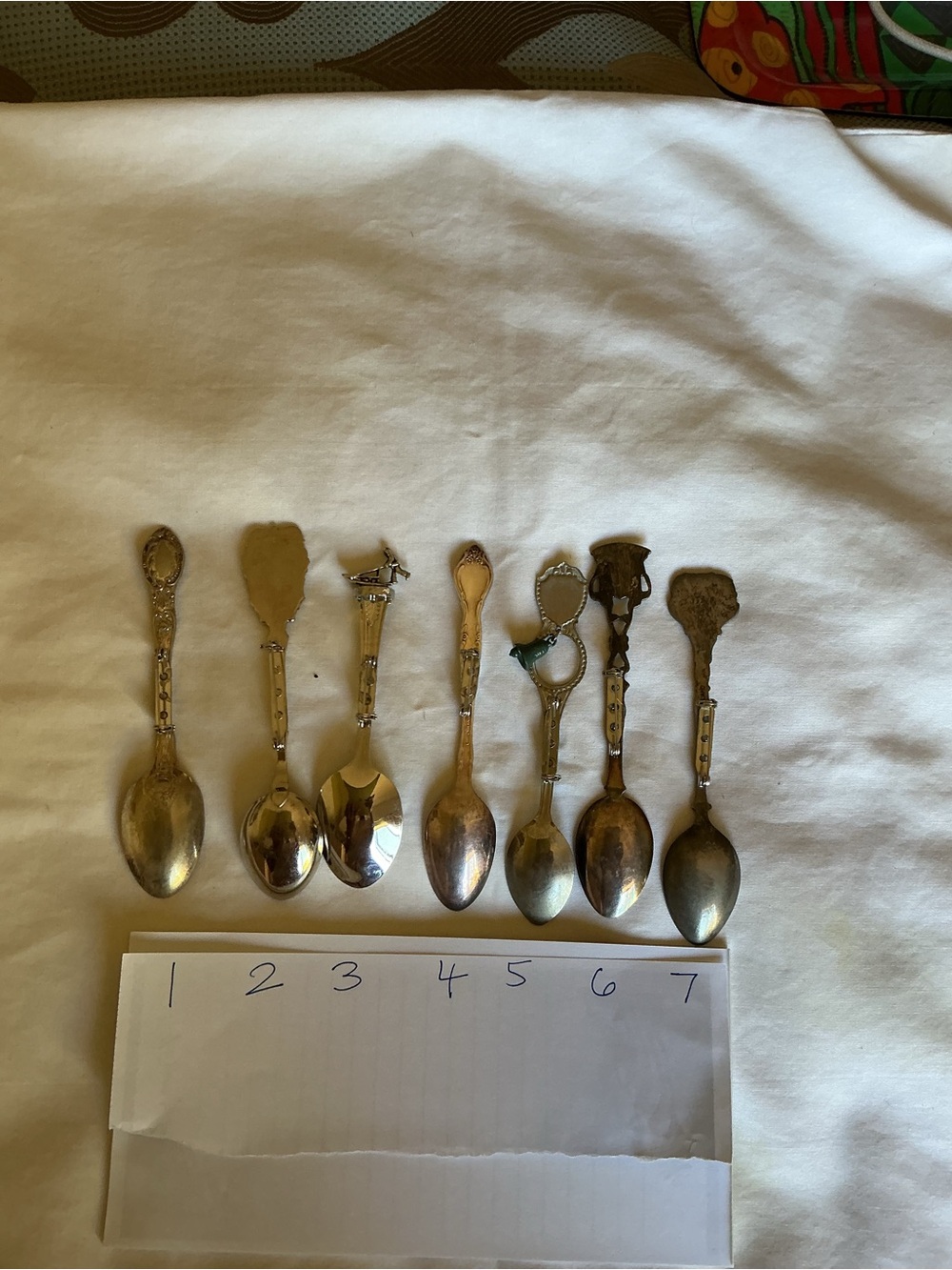 Decorative Silver-Tone Collectible Souvenir Spoon Brooches - Picture 4 of 5